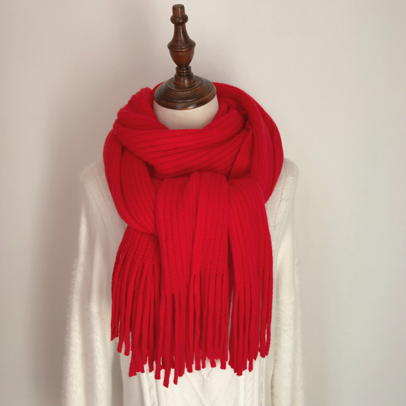 Fringed scarf